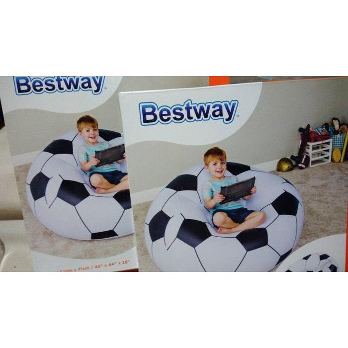 Sofa Tiup Angin Dewasa Kursi Karakter Bola Bestway Soccer 75010 Murah Terbatas