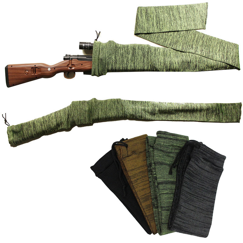 Tactical Gun Sock Airsoft Gun Bag Knitting Polyester Rifle Pistol Holster Protective Cover Storage
