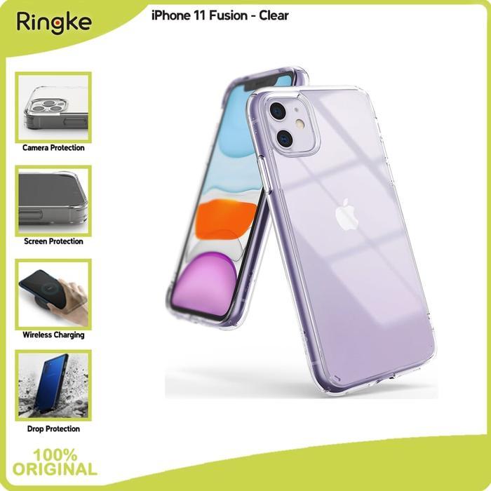 Sale Ringke Casing Compatible For Iphone 11 Fusion Clear Bening Case No Yellowing Tipis Softcase