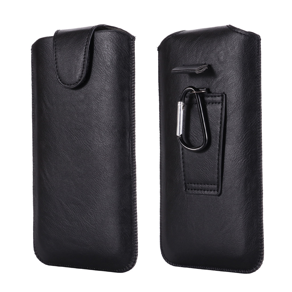 Pull Tab Leather Belt Case Pouch For Galaxy S25 S24 Ultra S23 S22 S21 S20 Plus A52 A54 A55 Cover