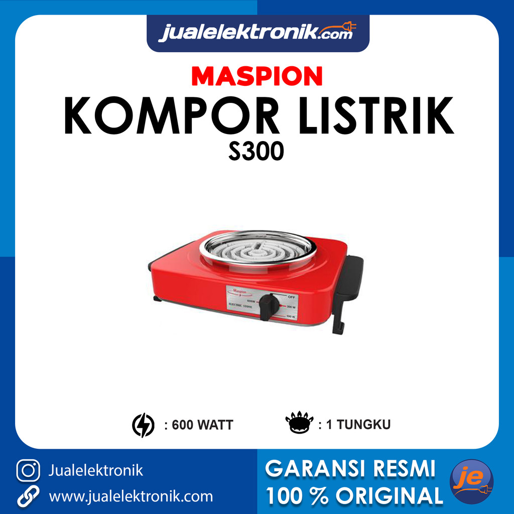Maspion Kompor Listrik 600 Watt - S300