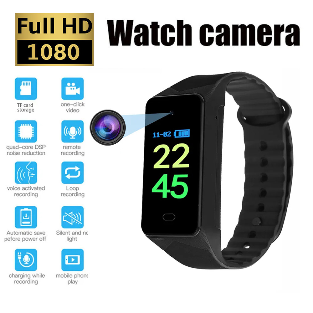 Mini Camera Watch 1080P HD DV Professional Video Recorder Bracelet