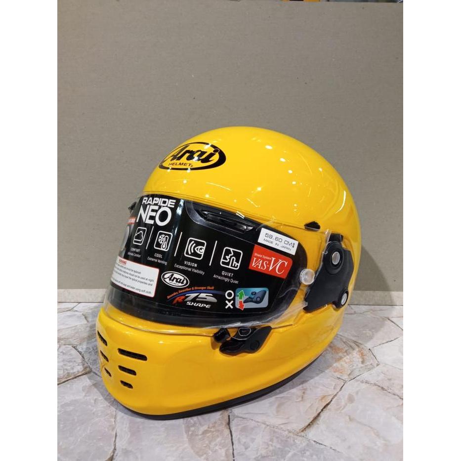 ARAI RAPIDE NEO YELLOW NEW HELM MOTOR FULL FACE ARAI ORIGINAL