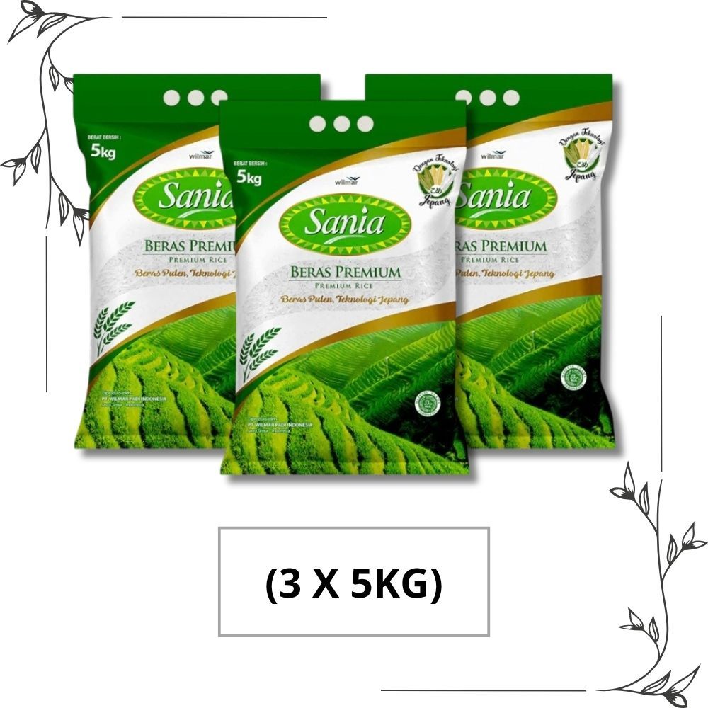 Beras Sania 15Kg Kemasan 5Kg x 3