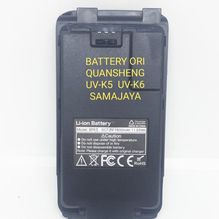 BATTERY BATERAI ORIGINAL QUANSHENG UV-K5 & UV-K6