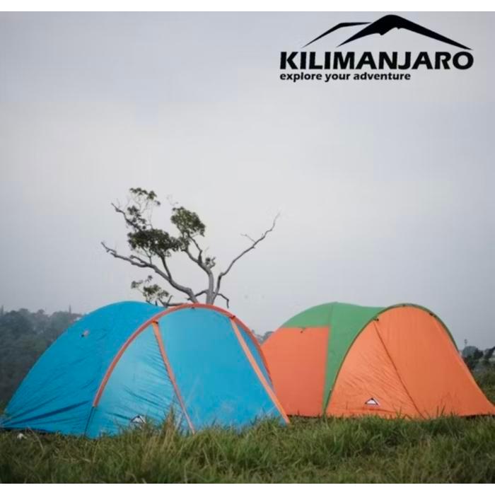 Tenda camping Tenda Dome double layer LWY outdoor kaps 4 orang