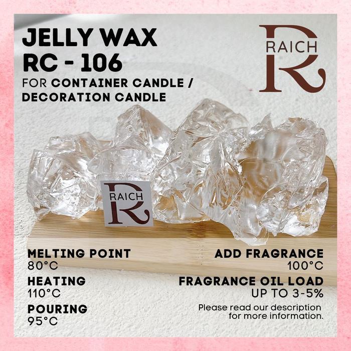 Raw Jelly Wax 500 Gr Bahan Lilin Transparan Bening Candle Clear Diy Kerajinan Buat Lilin Candle