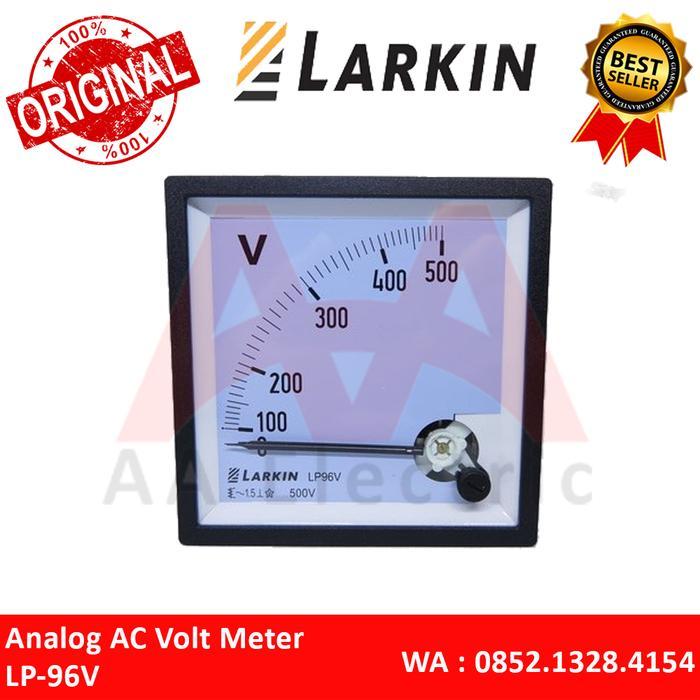 CUCI GUDANG ANALOG AC VOLTMETER 0-500 VAC LP-96V / LP96V LARKIN