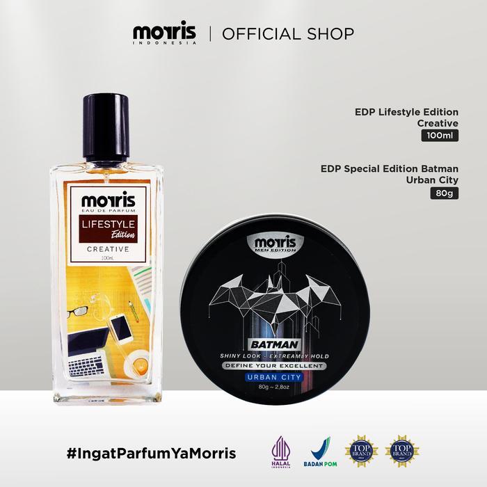 Terlaris [BELI 2 LEBIH HEMAT] Morris Lifestyle Edition + Morris Pomade Batman Urban City Paket