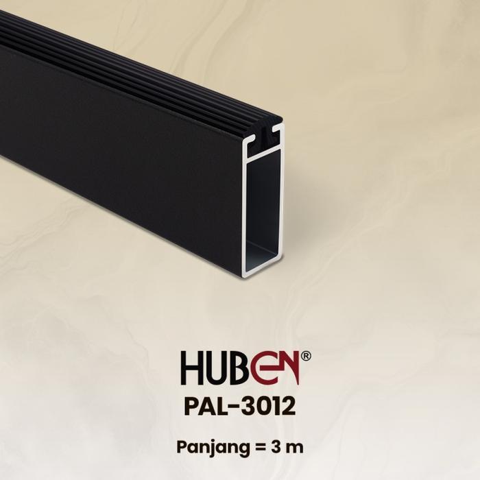 Ada Stok Pipa Gantung Aluminium Pipa Kotak PAL-3012 Hitam
