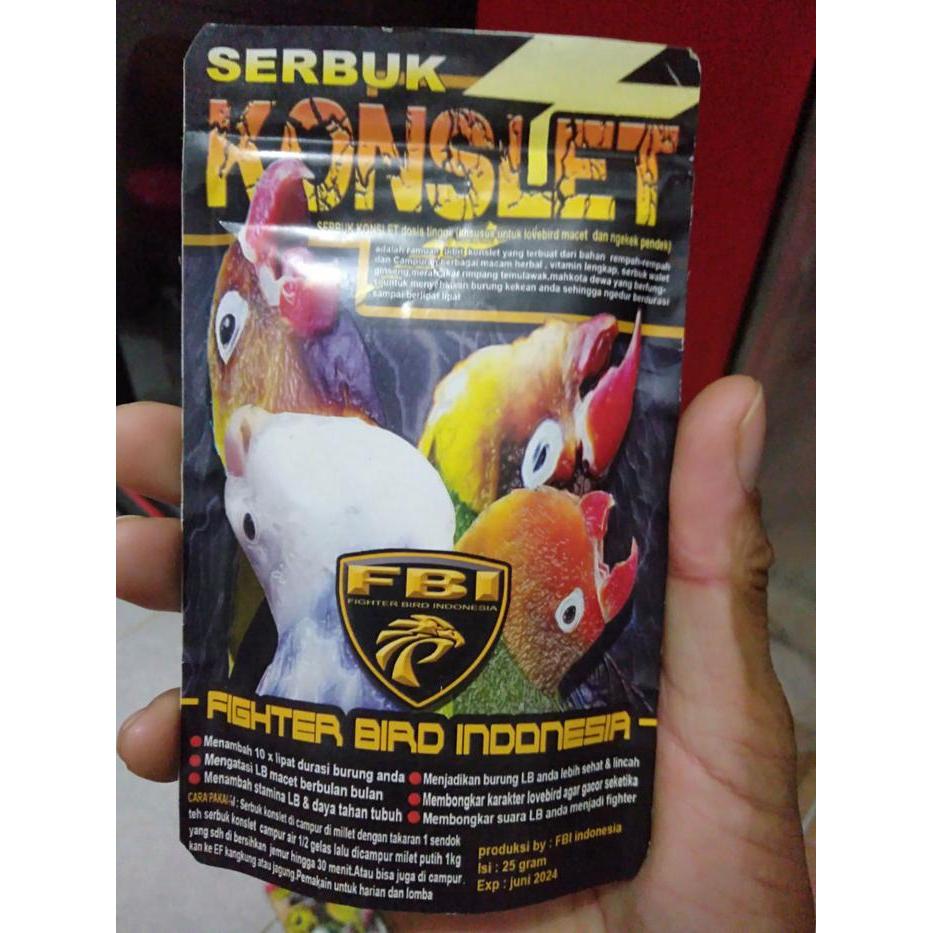 Serbuk Konslet Fbi - Pakan Lovebird Konslet Terbaru