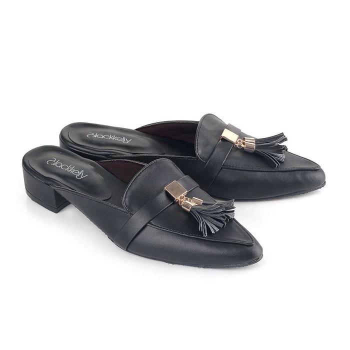 Sepatu Sandal nita Casl Sendal Bustong Kasl Hitam LDG BCL 982