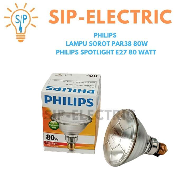 BERKUALITAS PHILIPS LAMPU SOROT PAR38 80W / PHILIPS SPOTLIGHT E27 80 WATT