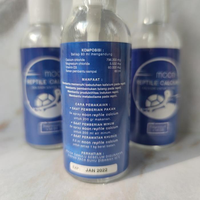 Viva - Kalsium Cair Reptil, Kalsium Cair Kura, Moon Reptile Calcium 60 Ml