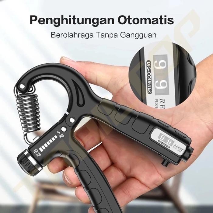 TERMURAH G-SPEEDS TrailTop Handgrip Tangan Penghitungan Otomatis Alat Olahraga Tangan Adjustable