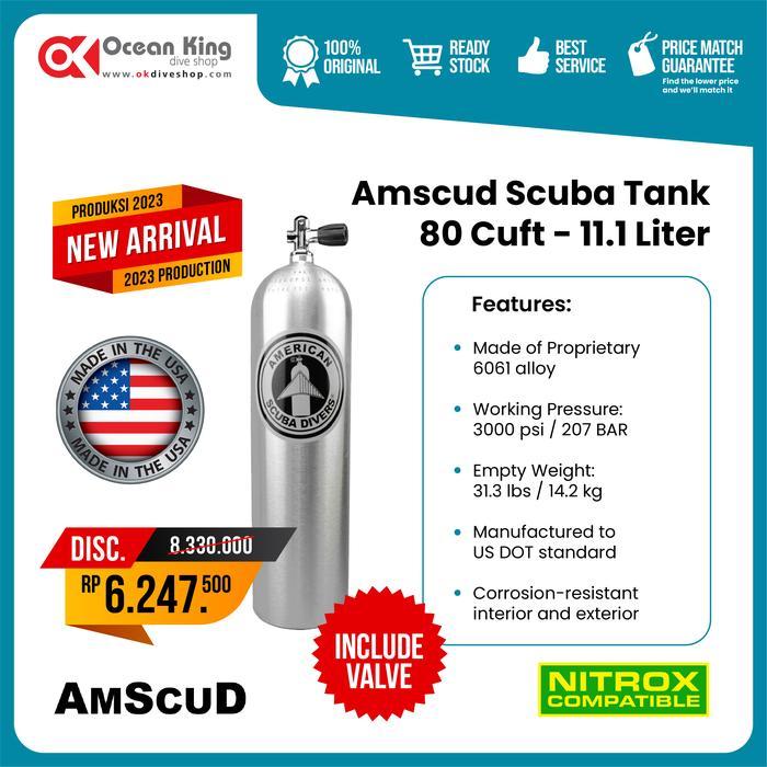 TANK AMSCUD 80 CUFT / TABUNG SCUBA 80 CUFT
