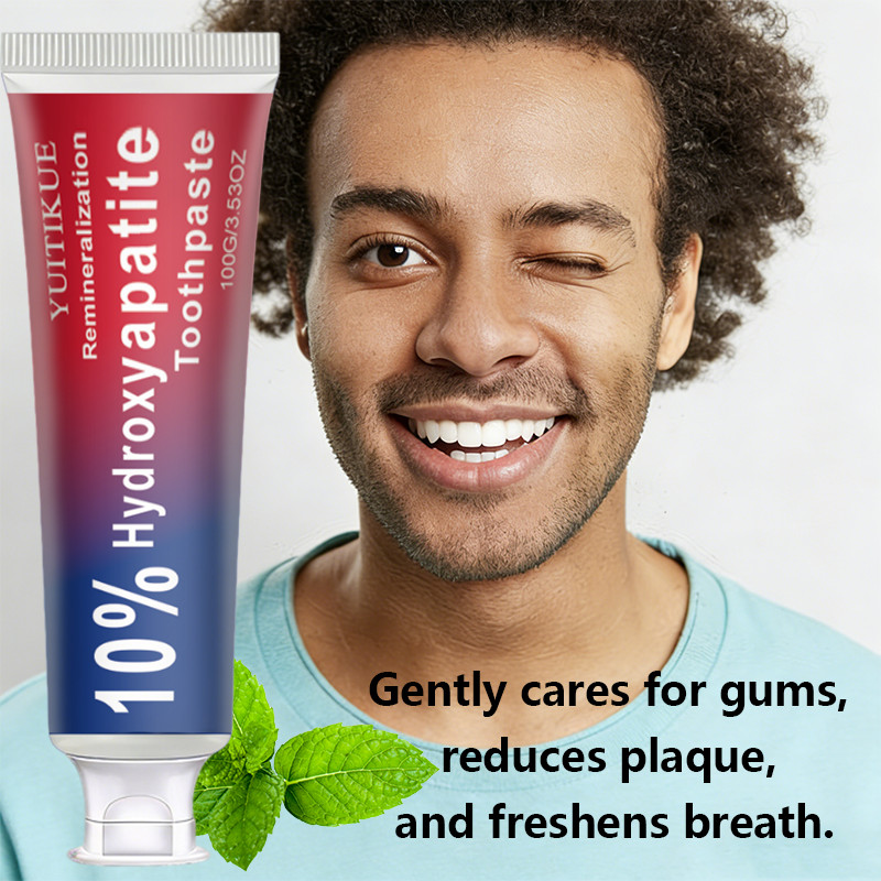YUITIKUE 10% Hydroxyapatite Toothpaste, 100g Remineralizing Toothpaste for Teeth Repair & Oral Care