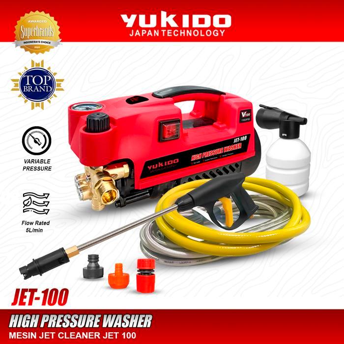 YUKIDO MESIN CUCI MOTOR MOBIL STEAM BERTEKANAN TINGGI / YUKIDO HIGH PRESSURE WASHER JET-100 Cleaner