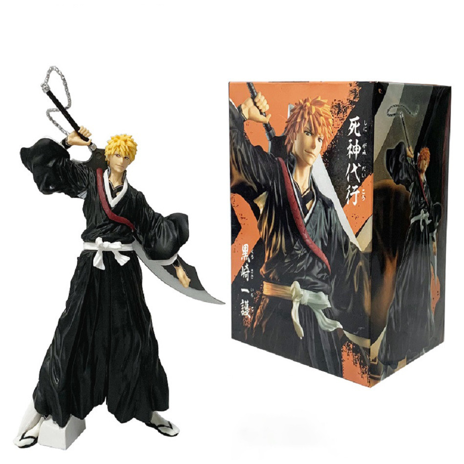 21cm Bleach Anime Figure Kurosaki Ichigo Action Figure Aizen Sousuke/Hitsugaya Toushirou Figurine