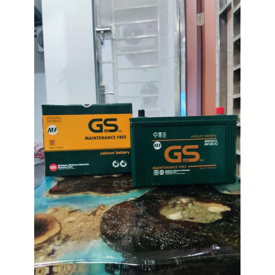 Aki Mobil KERING GS MF NX120-7L 95D31L 12V 110Ah AKI KERING PAJERO FORTUNER DIESEL HILUX BERGARANSI