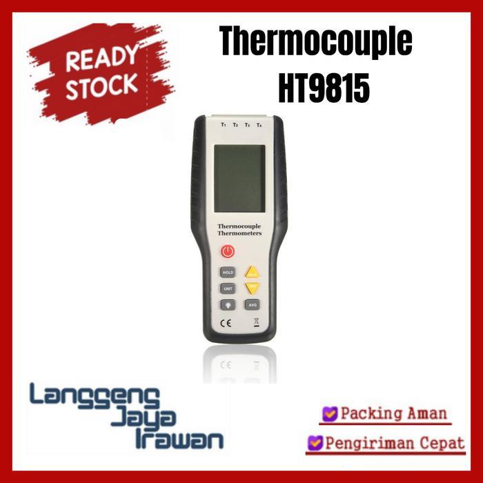 Digital Thermometer Thermocouple Termokopel 4 Channel Type K HT-9815 HT8915 HT 9815 Digital LCD