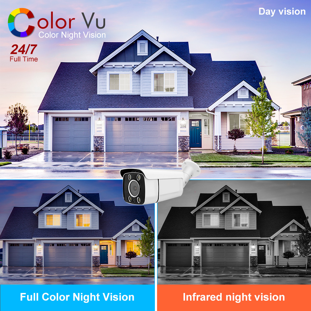 Summer Sale Hikvision Compatible 5MP 8MP ColorVu IP Camera Built-in Mic Surveillance Video IP Camera