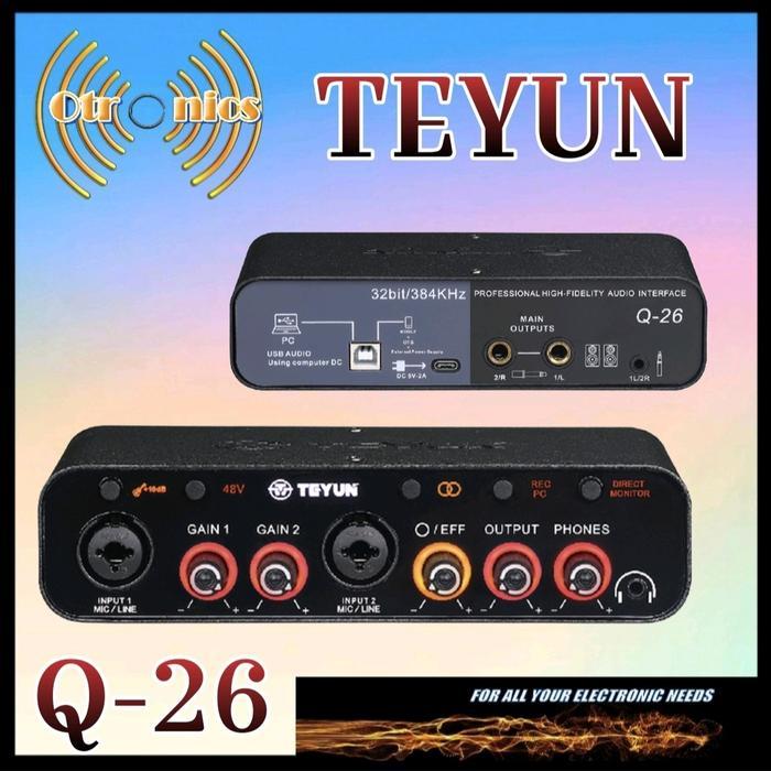 Soundcard Teyun Q26 Terbaru Untuk Laptop Wasapi Thunderbolt 3 Sound Card White / Putih Audio Ugreen