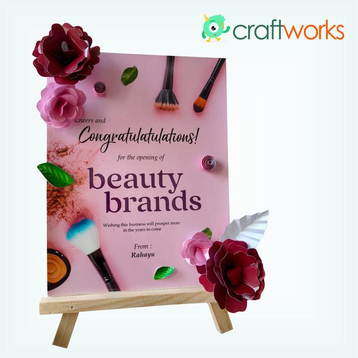 ```````] PAPAN BUNGA MINI - FLOWER PAPER BOARD CUSTOM