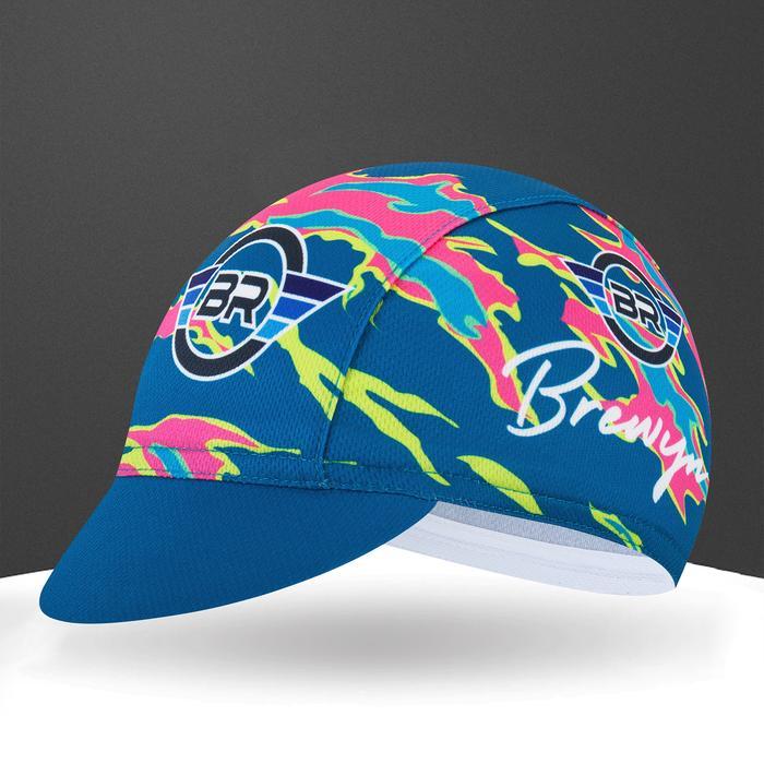 sepeda BREWYN VOLTURI Topi Sepeda Cycling Cap Pria Wanita dengan Visor Biru BREWYN VOLTURI - cycling
