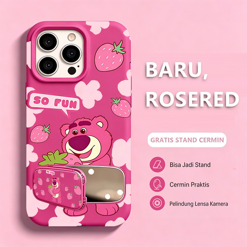 Silikon Cair Stand Hp Cermin Stylish Lotso Case Hp Infinix Smart 20 Hot 60 Pro Plus 8 Plus 9 Smart 1