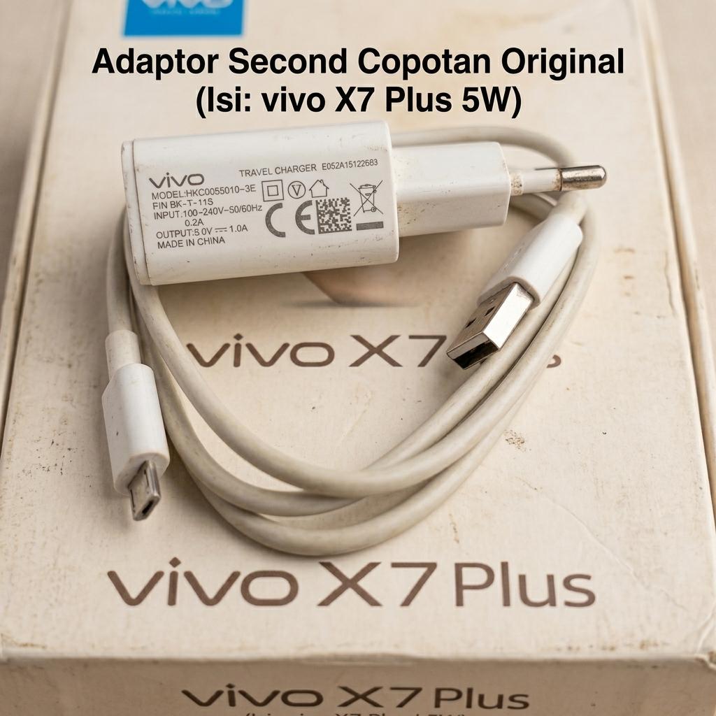 Adapter Cas vivo PSM05E-050S3 Ori Second Original 5V 1A vivo X7 Plus