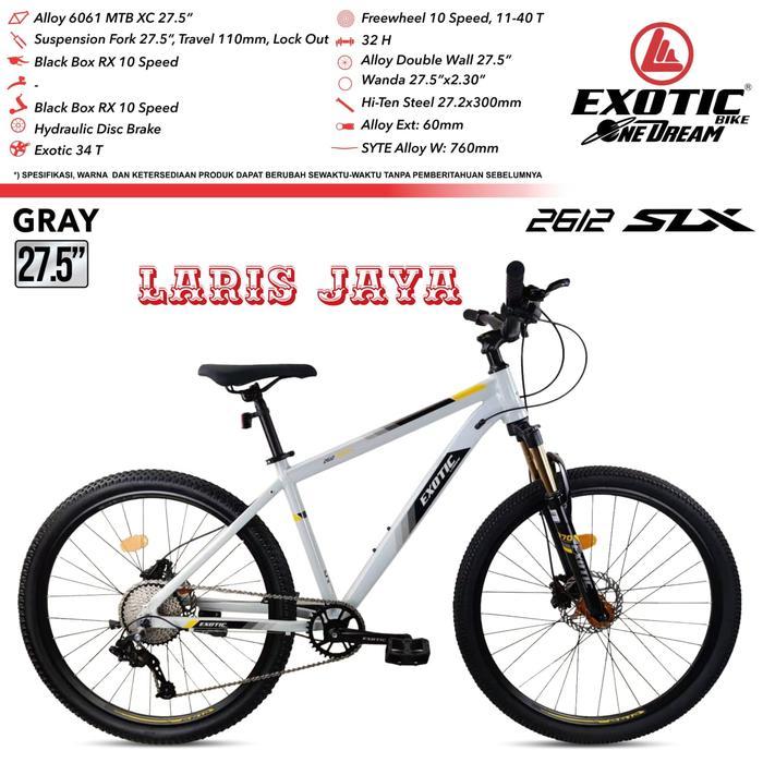 SEPEDA GUNUNG EXOTIC 2612 , MTB 27.5 EXOTIC 2612 SLX 10 SPEED SEPEDA GUNUNG MTB 27,5 INCH EXOTIC - g