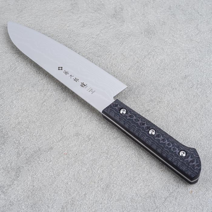 PISAU JEPANG TOJIRO GAI VG10 37 LAYERS DAMASCUS SANTOKU 170MM