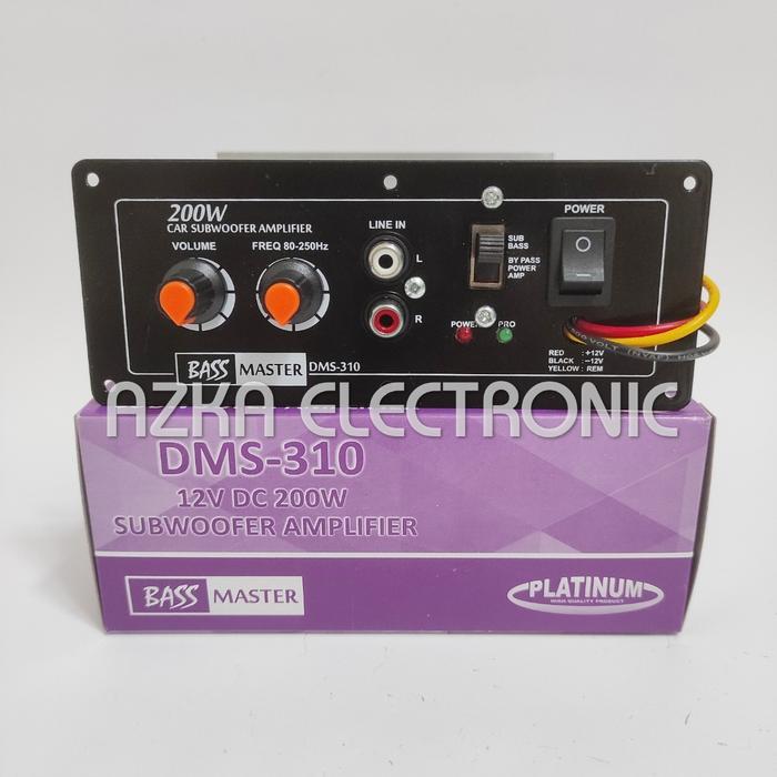 Kit Power Amplifier Subwoofer Monoblok Dms 310