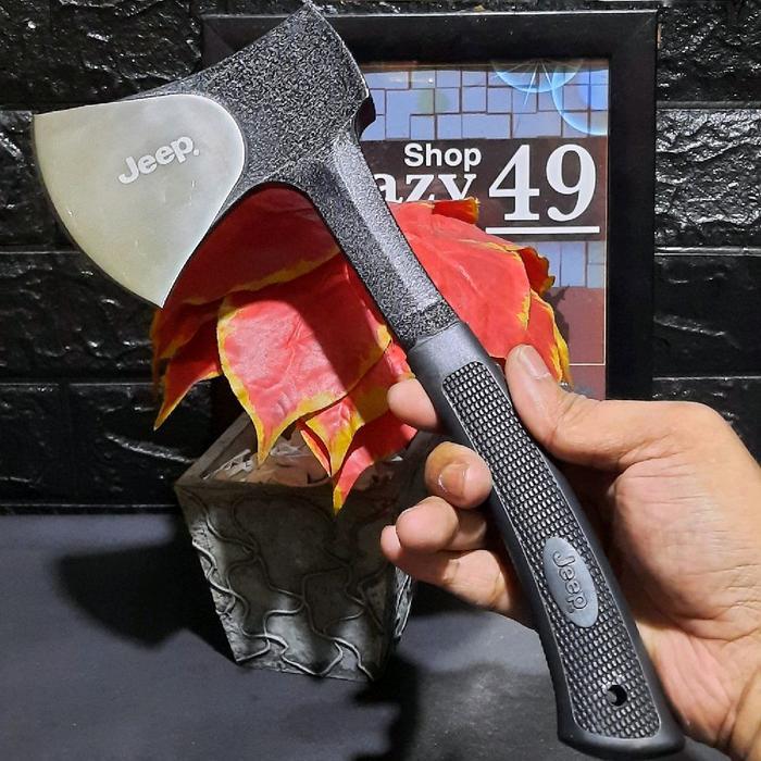 Axe Survival Outdoor Edc Tactical Include Sarung / Kapak / Kampak / Survival Kit