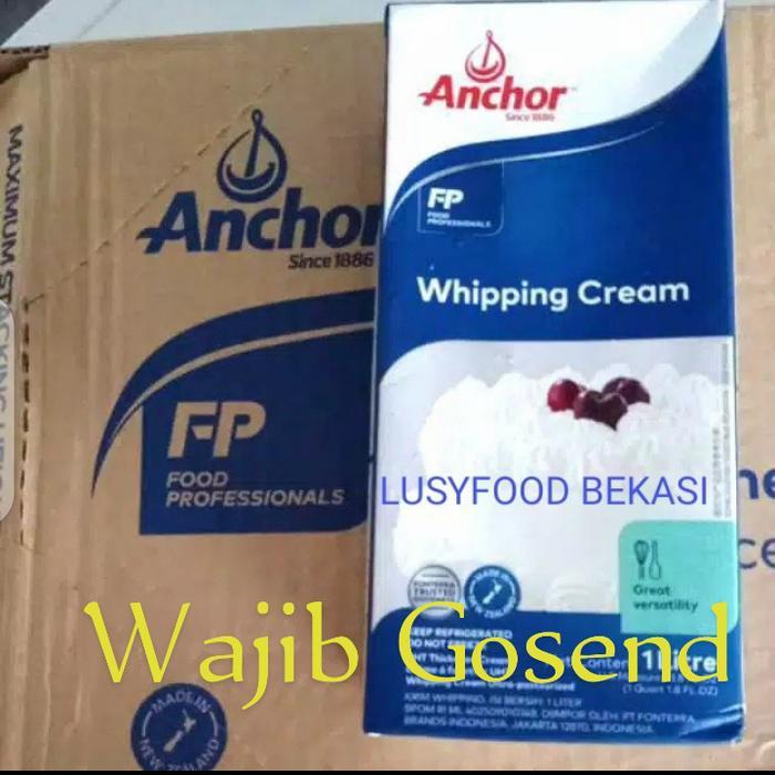 Anchor Whipping Uht Cream Cair 1Lt Terlaris