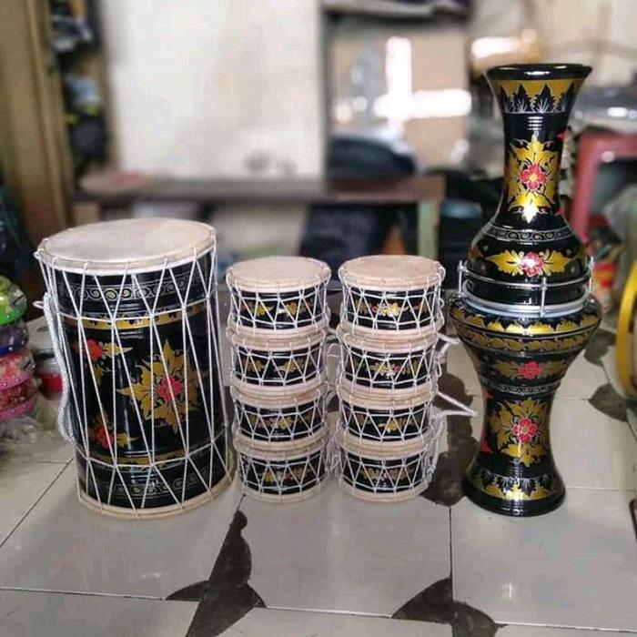 Promo Marawis Motif Batik Fullset Sudah Dapat Tas, Rebana Marawis Original