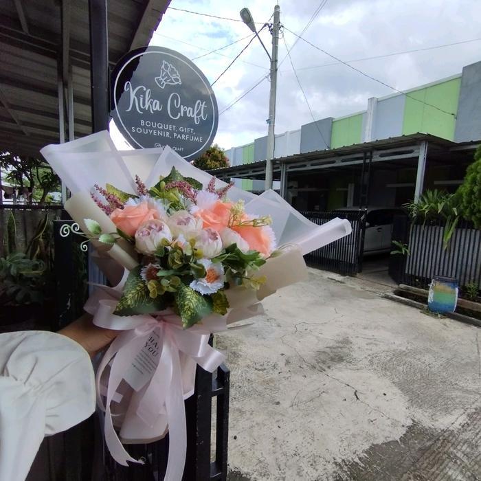 Bunga Plastik Aesthetic Bouquet Bunga Artficial Besar Bunga Plastik Minimalis