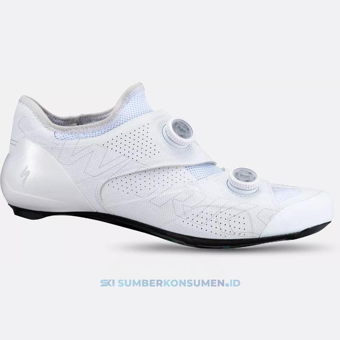 Sworks Road Shoes White Sepatu Roadbike Specialized S-Works - 40.5