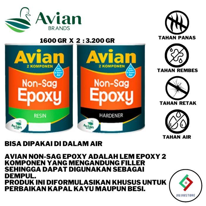 Lem Epoxy Avian Non Sag - Lem Epoxy Avian Non Sag Lem Epoxy 3.2 Kg