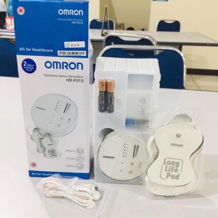 Pulse Massager Electronic Neeve stimulator Omron HVF013Terapi Pijit Listrik OmronAlat Tens Omron