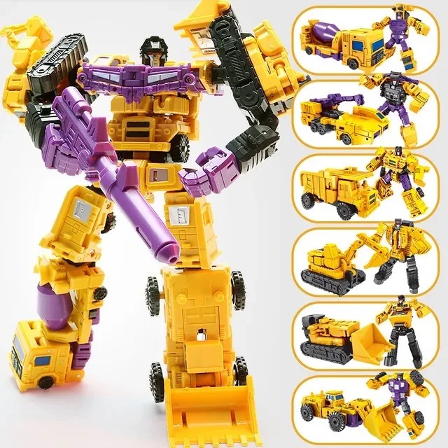 6 in 1 MINI Devastator Transformation Model MINI Devastator 22CM Action Figure Robot Plastic Toys