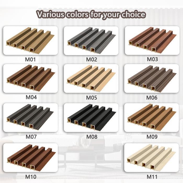 WPC Aestetic Dinding Motif Kayu 3D WALL PANEL PVC Kayu Bukan Wallpaper Sticker Foam Conwood Kisi