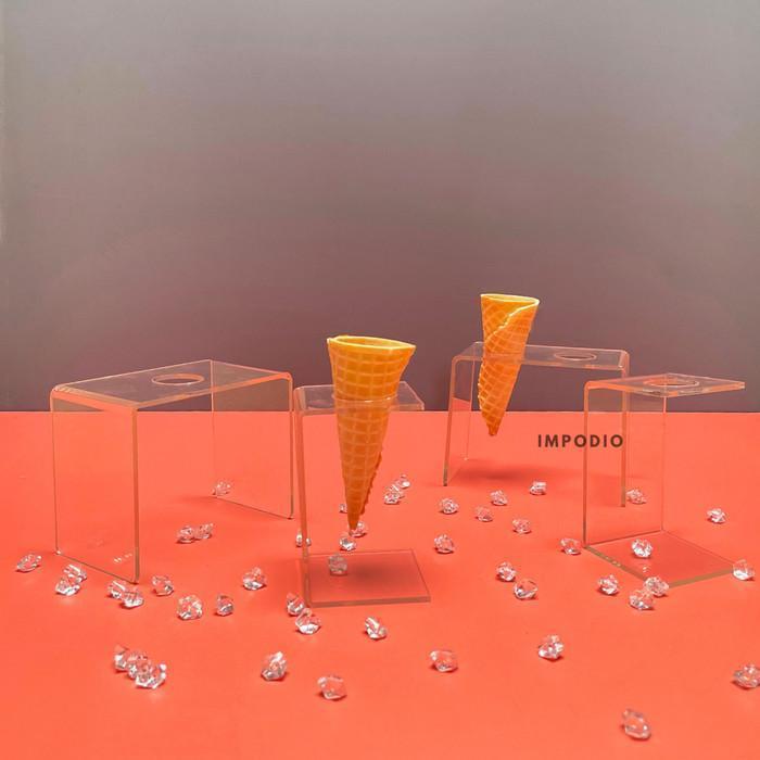 Impodio Ice Cream Display Holder Tempat Cone Es Krim