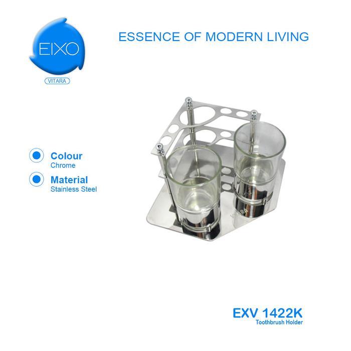 Eixo - Eixo Vitara Toothbrush Holder Rak Sikat Gigi Meja / Dinding Stainless
