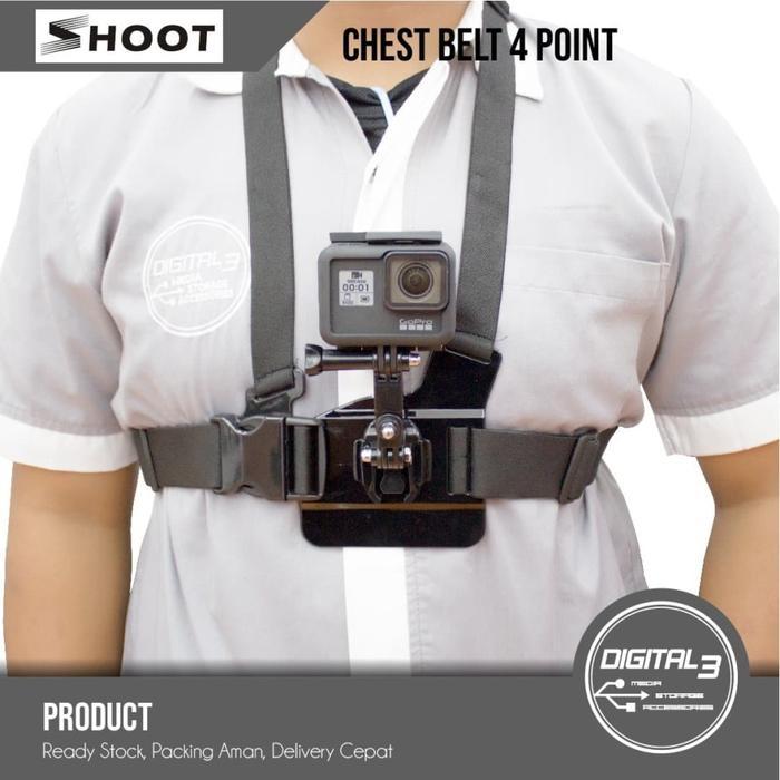 Jeyiistore- 4 Point Chest Strap Gopro / Chesty / Chesty Gopro / Gopro Chest Strap [Kode 1Kode 2Kode