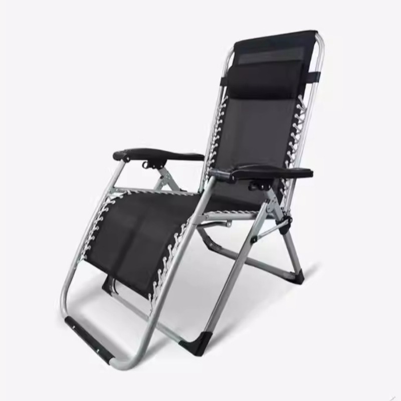 Summer Folding Recliner Chair Lounge Nap Chair Adjustable Outdoor Seat for Elderly Home Office