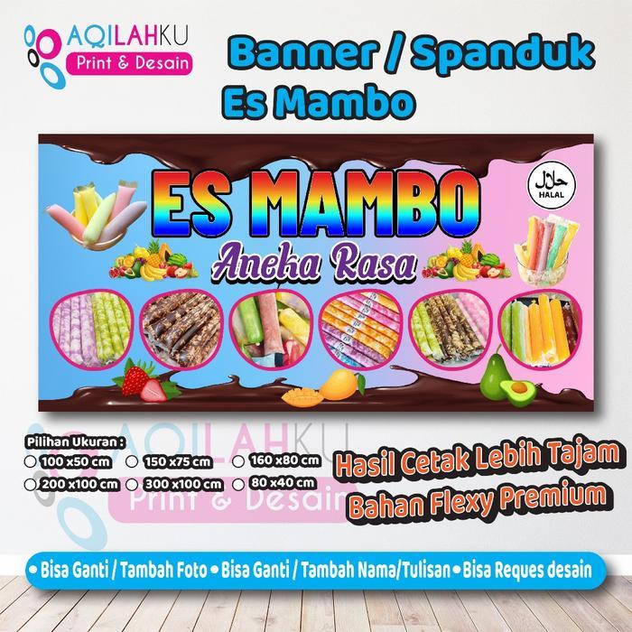 Spanduk Banner Es Mambo Viral Bisa custom