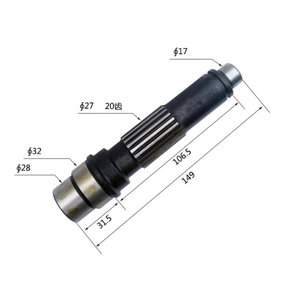FOR AP1904F AP1563J AP1665 NJ204E NU205 6025 DOOSAN DH70 XCMG XE55D 60 80D MOTOR SHAFT LARGE AND