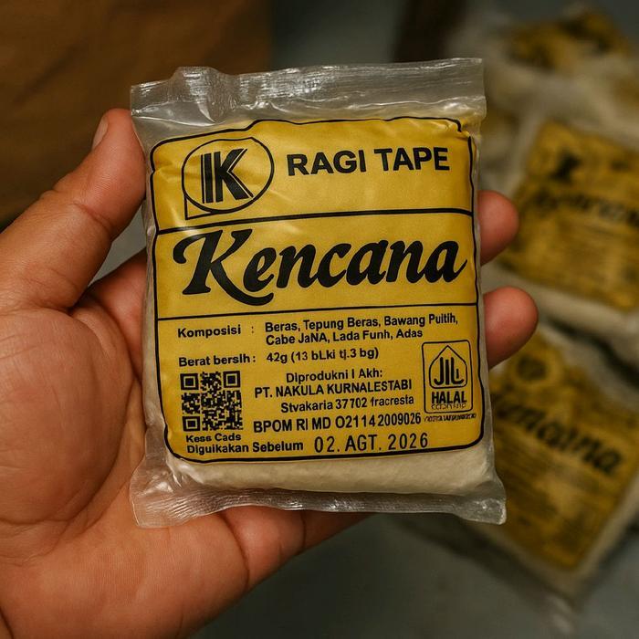 neW Ragi Tape NKL Cap Kencana 40gr Isi 15 Butir
